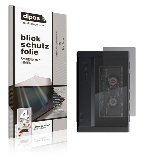 Blickschutzfolie von dipos passend für FiiO Echo Retro, präziser Zuschnitt und blasenfrei montiert