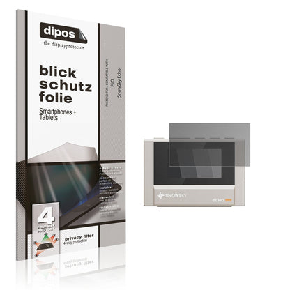 Blickschutzfolie von dipos passend für FiiO SnowSky Echo, präziser Zuschnitt und blasenfrei montiert