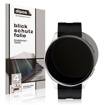 Blickschutzfolie von dipos passend für Fireboltt Invincible, präziser Zuschnitt und blasenfrei montiert
