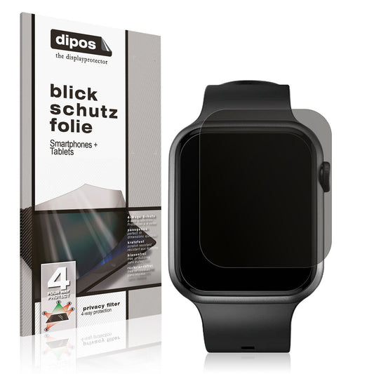 Blickschutzfolie von dipos passend für Fireboltt Ring Plus, präziser Zuschnitt und blasenfrei montiert