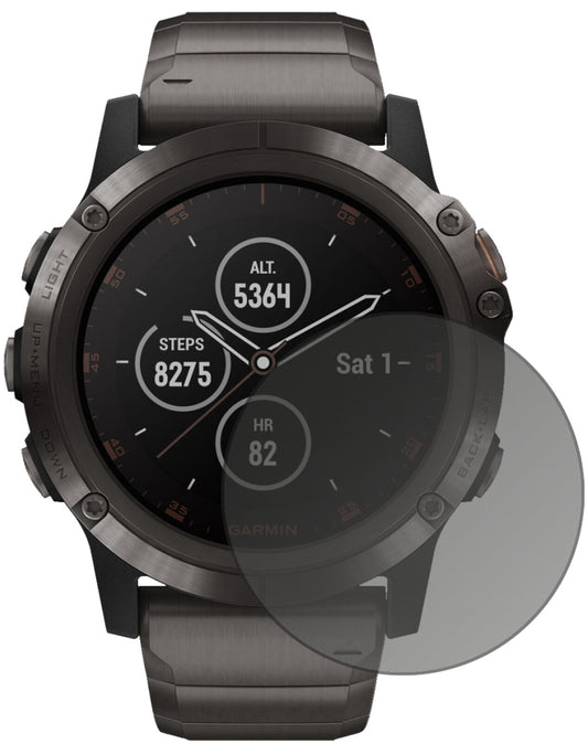 Blickschutzfolie von dipos passend für Garmin fenix 5 Plus (47mm), präziser Zuschnitt und blasenfrei montiert