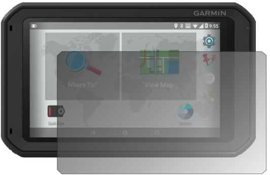 Blickschutzfolie von dipos passend für Garmin fleet 770, präziser Zuschnitt und blasenfrei montiert