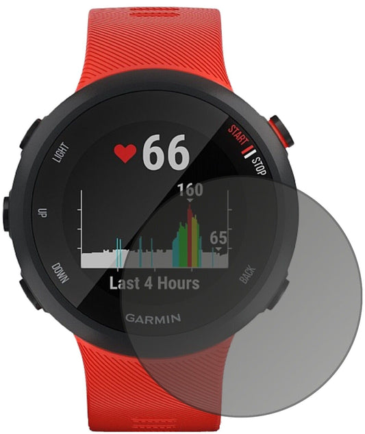 Blickschutzfolie von dipos passend für Garmin Forerunner 45, präziser Zuschnitt und blasenfrei montiert