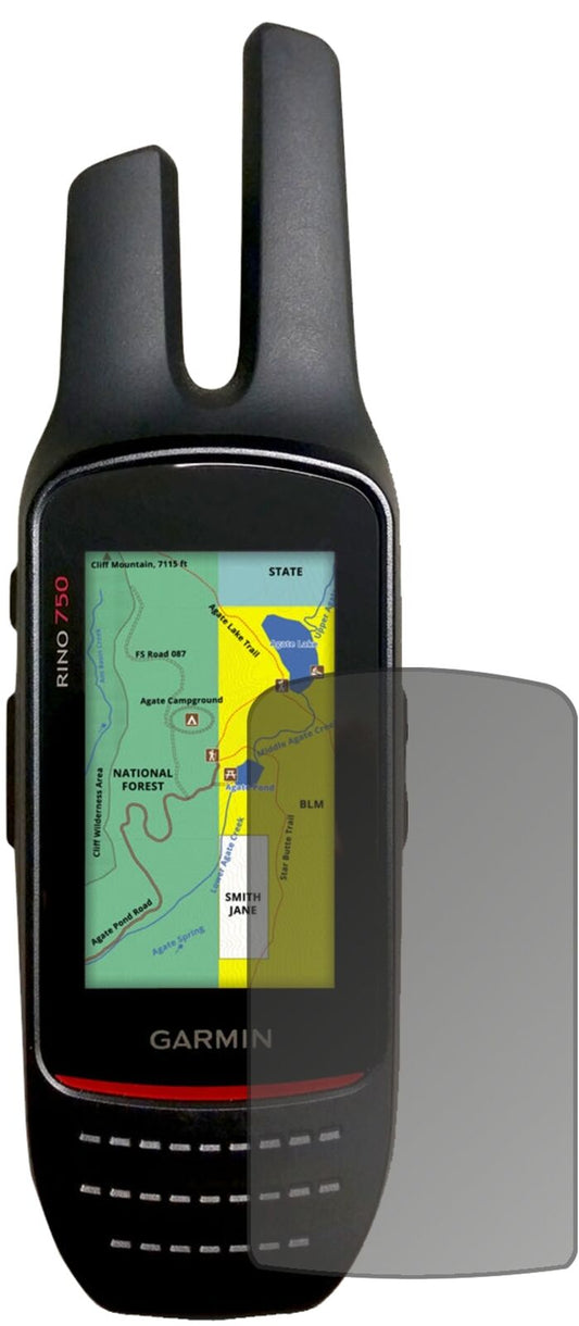 Blickschutzfolie von dipos passend für Garmin Rino 755t, präziser Zuschnitt und blasenfrei montiert