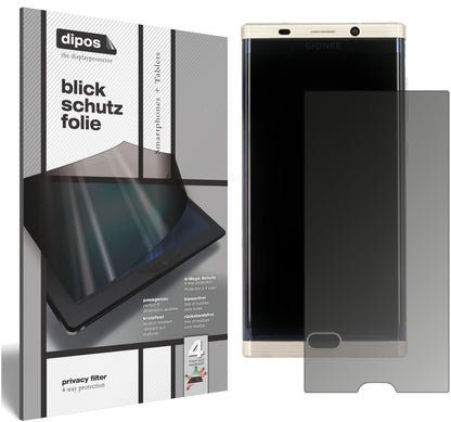 Blickschutzfolie von dipos passend für Gionee M2017, präziser Zuschnitt und blasenfrei montiert