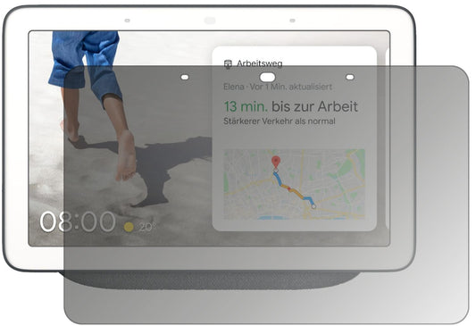 Blickschutzfolie von dipos passend für Google Nest Max, präziser Zuschnitt und blasenfrei montiert