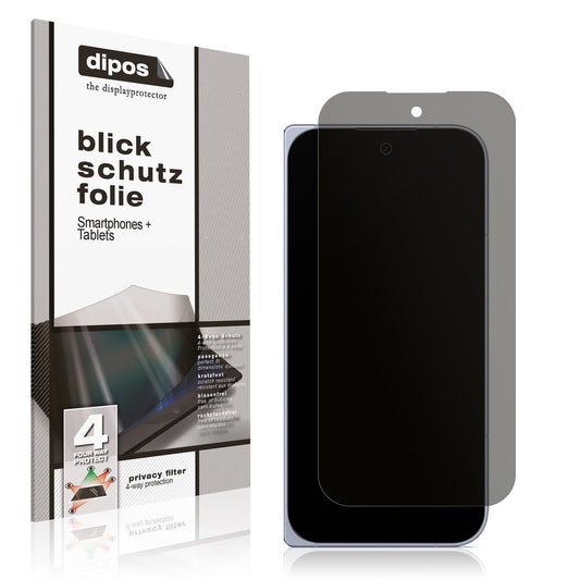 Blickschutzfolie von dipos passend für Google Pixel 10 Pro Fold Aussen-Display, präziser Zuschnitt und blasenfrei montiert