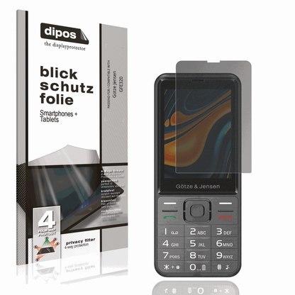 Blickschutzfolie von dipos passend f�r Gotze Jensen GFE320, pr�ziser Zuschnitt und blasenfrei montiert