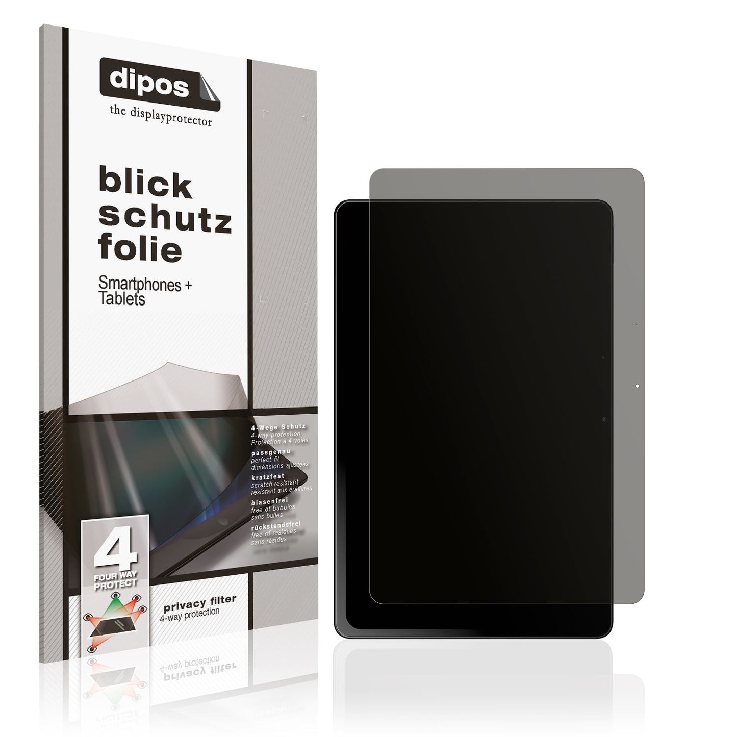 Blickschutzfolie von dipos passend für HMD T21, präziser Zuschnitt und blasenfrei montiert