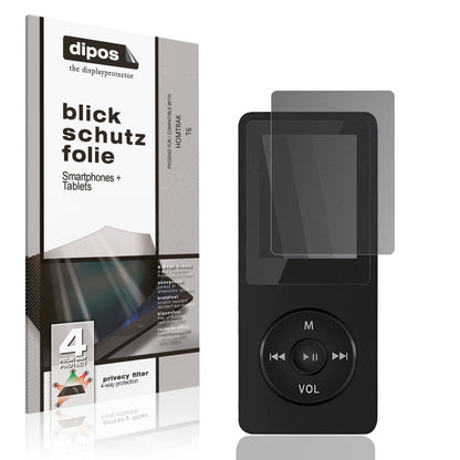 Blickschutzfolie von dipos passend für HOMTRAK T6, präziser Zuschnitt und blasenfrei montiert