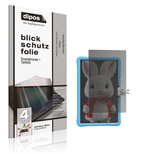 Blickschutzfolie von dipos passend für Honor Learning Machine, präziser Zuschnitt und blasenfrei montiert