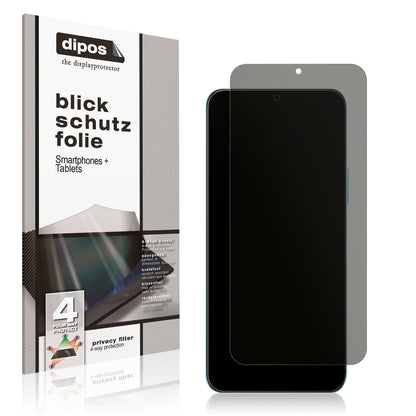 Blickschutzfolie von dipos passend für Honor X5b, präziser Zuschnitt und blasenfrei montiert