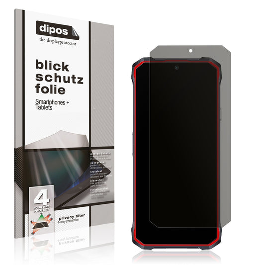 Blickschutzfolie von dipos passend für Hotwav T7, präziser Zuschnitt und blasenfrei montiert