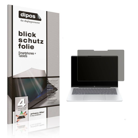 Blickschutzfolie von dipos passend für HP OmniBook 5 14 Zoll, präziser Zuschnitt und blasenfrei montiert