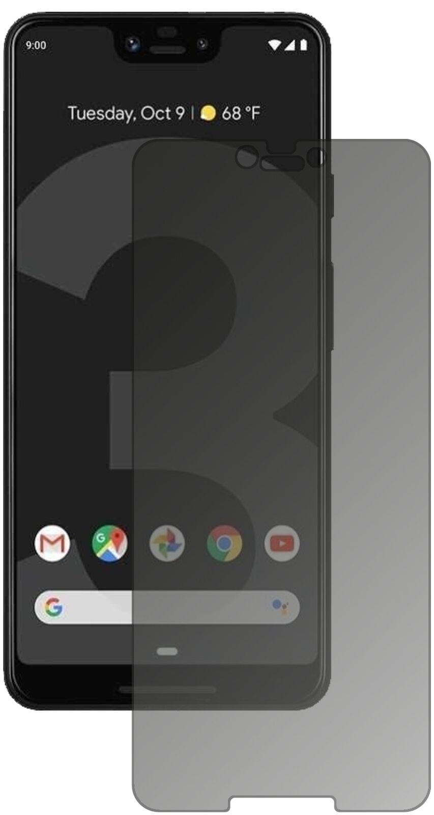 Blickschutzfolie von dipos passend für HTC Exodus 1, präziser Zuschnitt und blasenfrei montiert