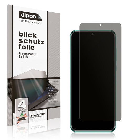 Blickschutzfolie von dipos passend für Huawei Enjoy 50 Pro, präziser Zuschnitt und blasenfrei montiert