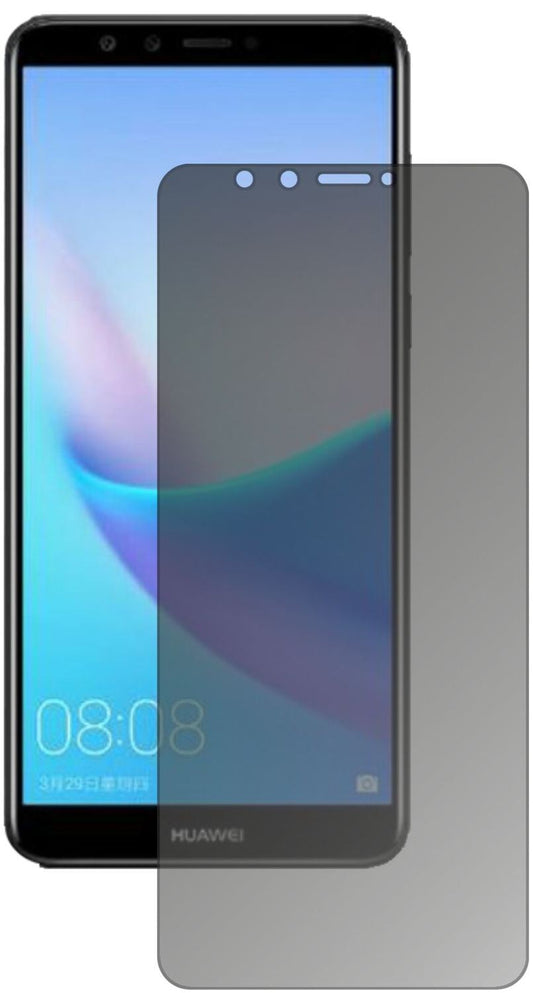 Blickschutzfolie von dipos passend für Huawei Enjoy 8e, präziser Zuschnitt und blasenfrei montiert
