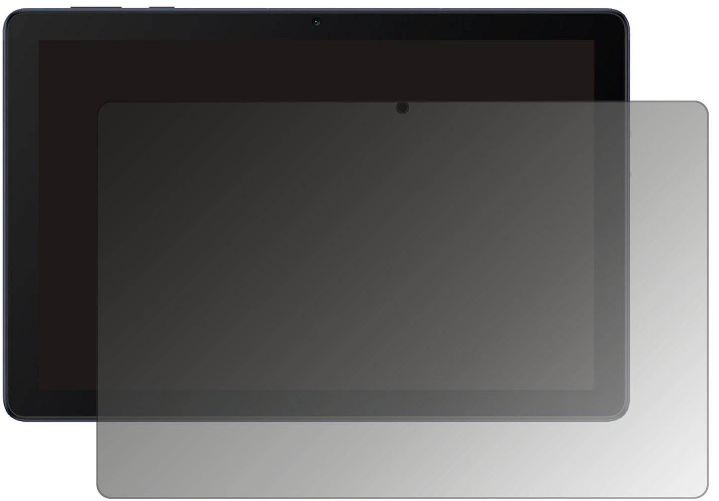 Blickschutzfolie von dipos passend für Huawei MatePad T10s, präziser Zuschnitt und blasenfrei montiert