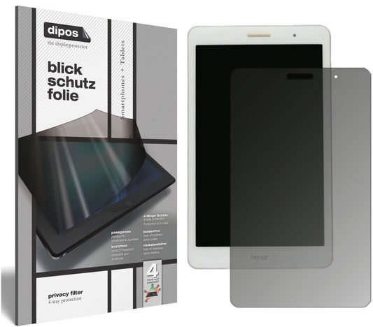Blickschutzfolie von dipos passend für Huawei MediaPad T3 8.0, präziser Zuschnitt und blasenfrei montiert