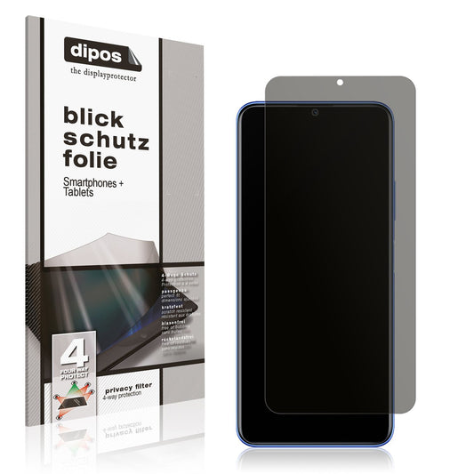 Blickschutzfolie von dipos passend für Huawei Nova Y70, präziser Zuschnitt und blasenfrei montiert