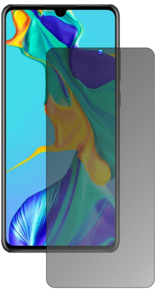 Blickschutzfolie von dipos passend für Huawei P30, präziser Zuschnitt und blasenfrei montiert
