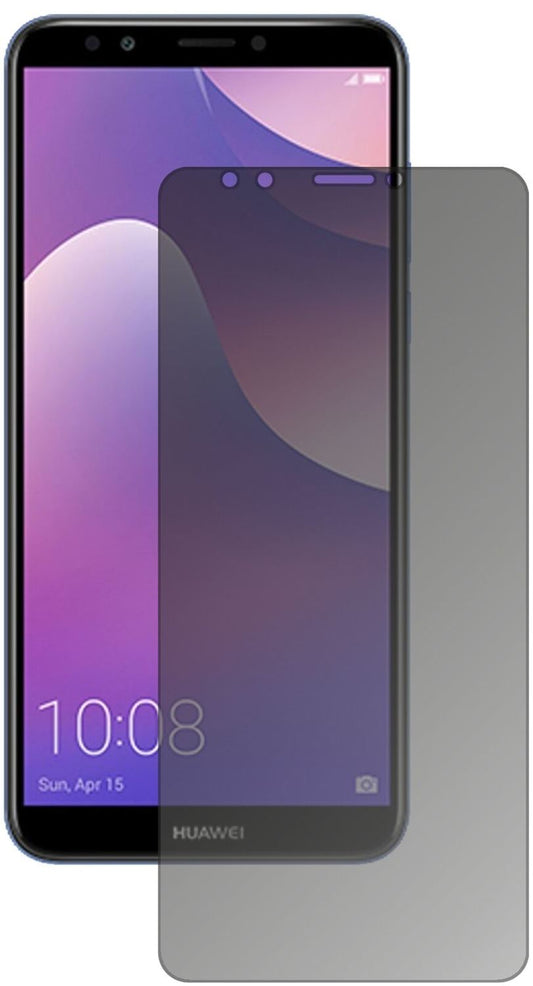 Blickschutzfolie von dipos passend für Huawei Y7 Prime (2018), präziser Zuschnitt und blasenfrei montiert
