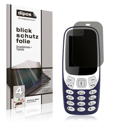 Blickschutzfolie von dipos passend für I Kall K74 New, präziser Zuschnitt und blasenfrei montiert