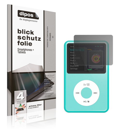 Blickschutzfolie von dipos passend für innioasis Y1, präziser Zuschnitt und blasenfrei montiert