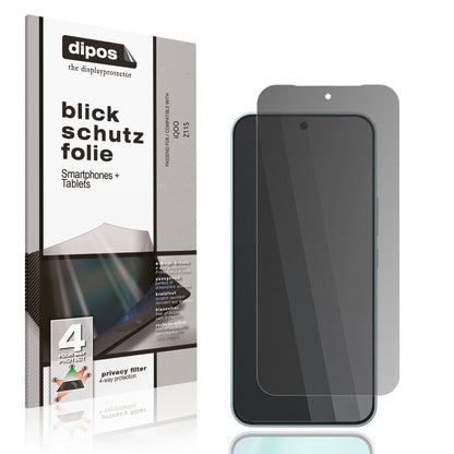 Blickschutzfolie von dipos passend für iQOO Z11S, präziser Zuschnitt und blasenfrei montiert