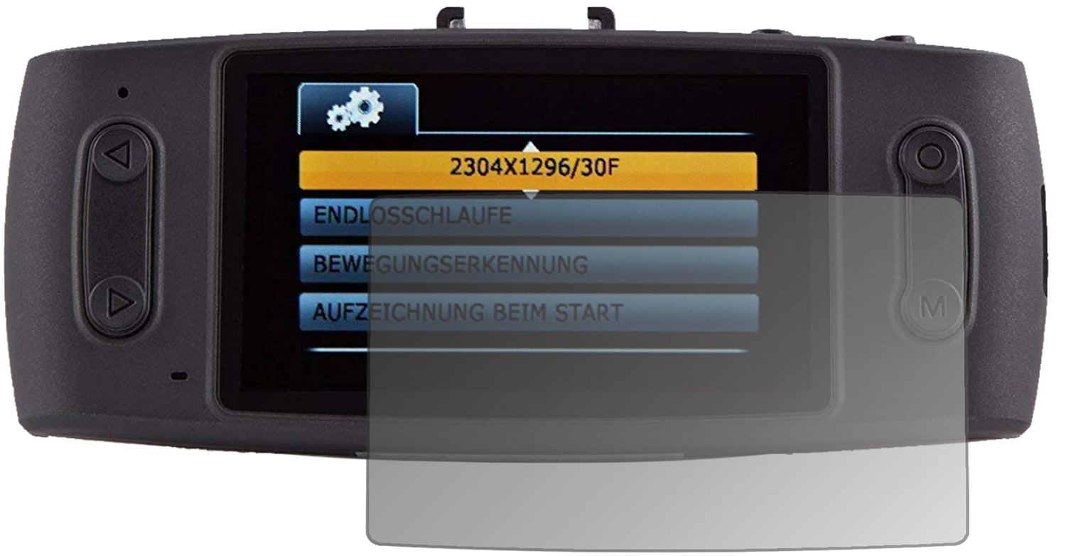 Blickschutzfolie von dipos passend für iTracker GS6000-A12 Dashcam, präziser Zuschnitt und blasenfrei montiert