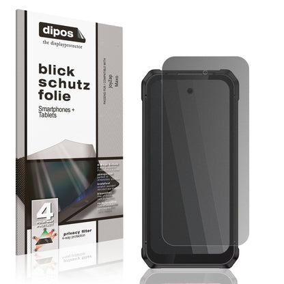 Blickschutzfolie von dipos passend für JoyZap Maxo, präziser Zuschnitt und blasenfrei montiert