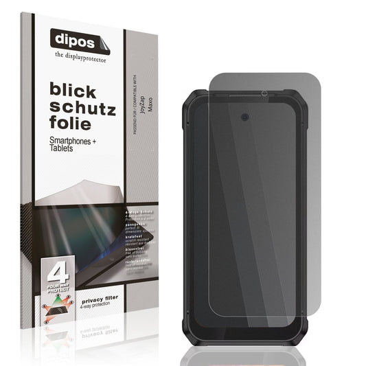 Blickschutzfolie von dipos passend für JoyZap Maxo, präziser Zuschnitt und blasenfrei montiert