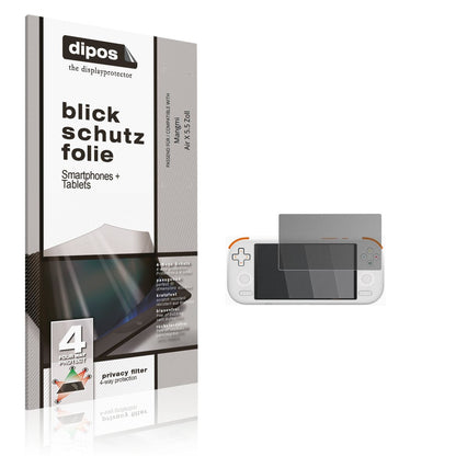 Blickschutzfolie von dipos passend für Mangmi Air X 5.5 Zoll, präziser Zuschnitt und blasenfrei montiert