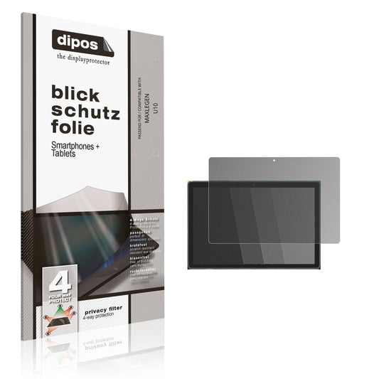 Blickschutzfolie von dipos passend für MAXLEGEN U10, präziser Zuschnitt und blasenfrei montiert