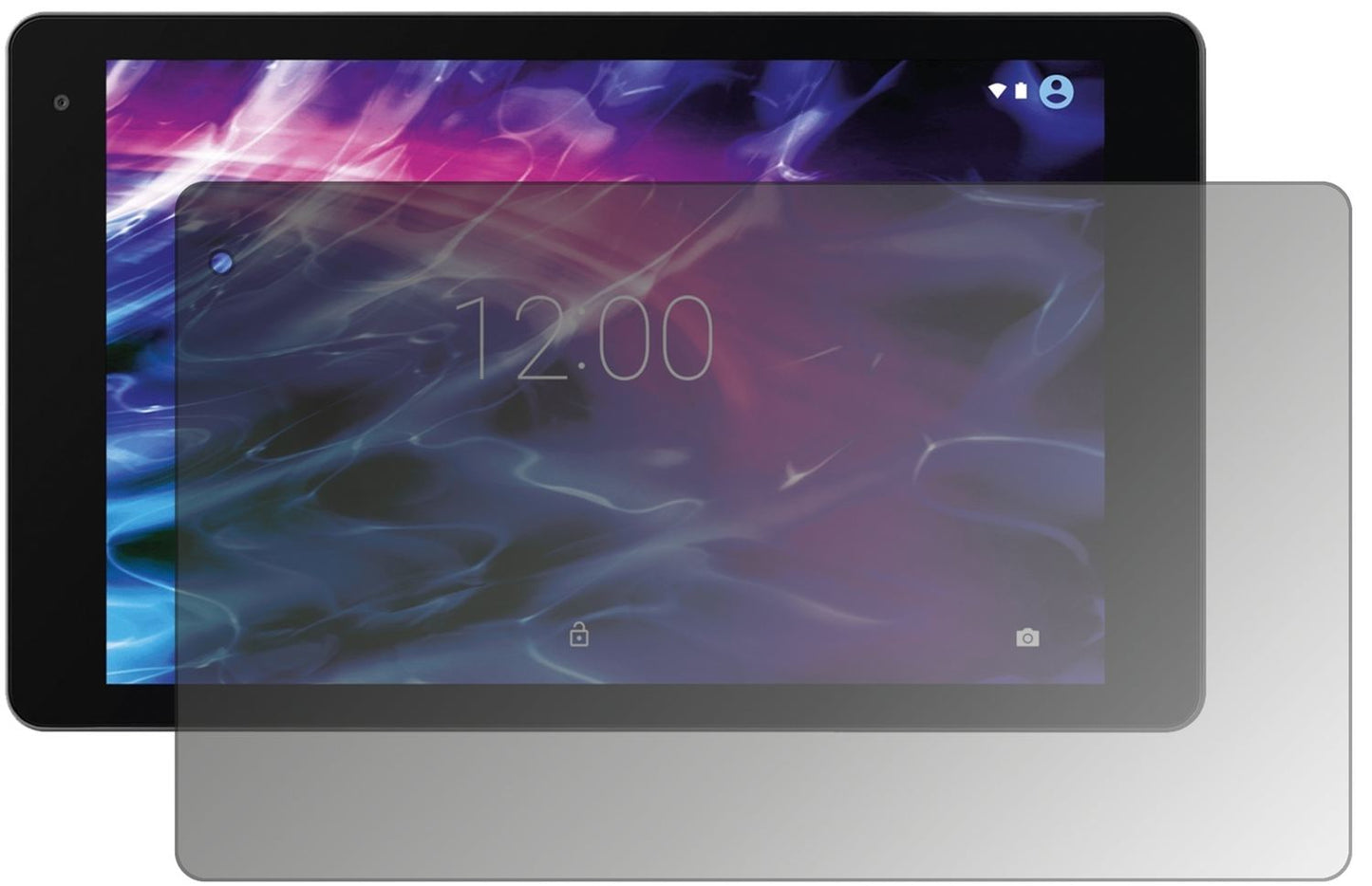 Blickschutzfolie von dipos passend für Medion Lifetab P10606, präziser Zuschnitt und blasenfrei montiert