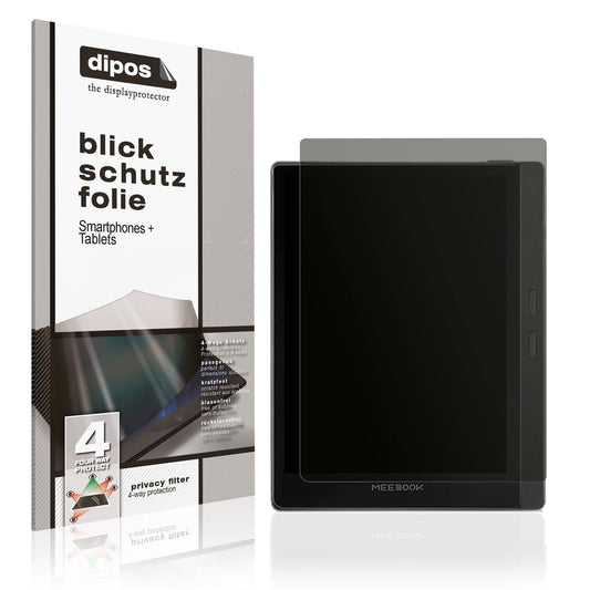 Blickschutzfolie von dipos passend für Meebook M8 7.8 Zoll, präziser Zuschnitt und blasenfrei montiert