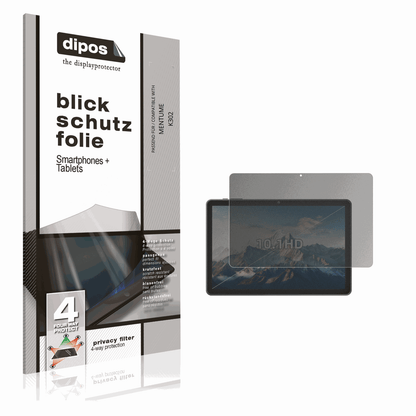 Blickschutzfolie von dipos passend für MENTUME K302, präziser Zuschnitt und blasenfrei montiert