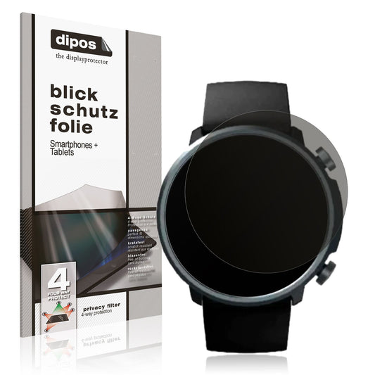 Blickschutzfolie von dipos passend für Mibro Watch A1, präziser Zuschnitt und blasenfrei montiert