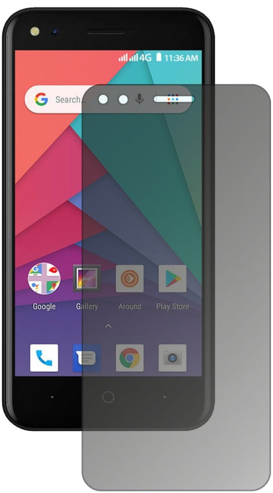 Blickschutzfolie von dipos passend für Micromax Bharat Go, präziser Zuschnitt und blasenfrei montiert