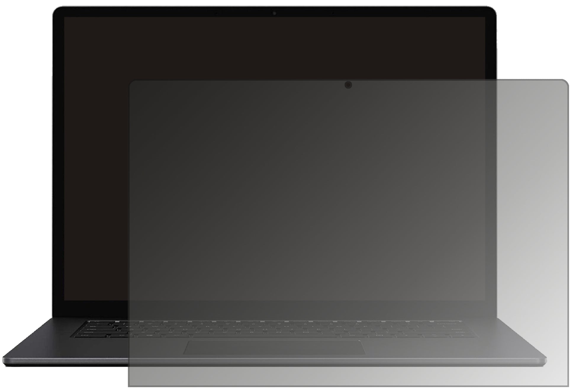 Blickschutzfolie von dipos passend für Microsoft Surface 4 13.5 Zoll, präziser Zuschnitt und blasenfrei montiert