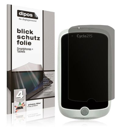 Blickschutzfolie von dipos passend für Mio Cyclo 215 HC, präziser Zuschnitt und blasenfrei montiert