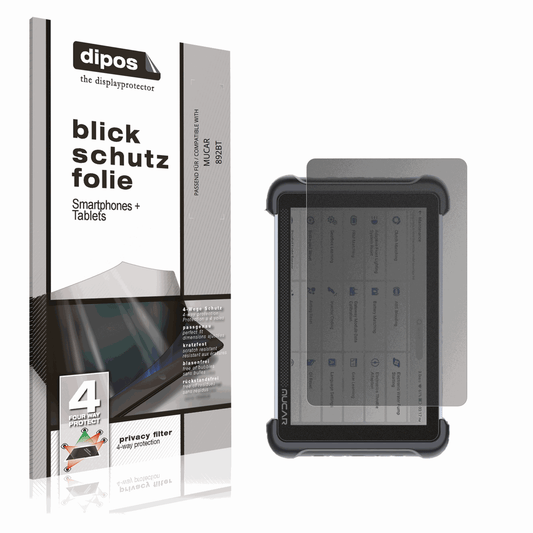 Blickschutzfolie von dipos passend für MUCAR 892BT, präziser Zuschnitt und blasenfrei montiert