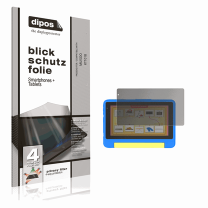 Blickschutzfolie von dipos passend für MUISOO KT1018, präziser Zuschnitt und blasenfrei montiert