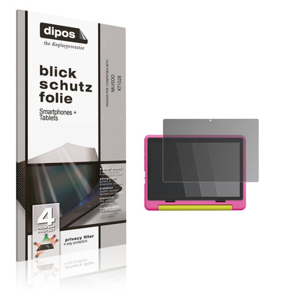 Blickschutzfolie von dipos passend für MUISOO KT1028, präziser Zuschnitt und blasenfrei montiert