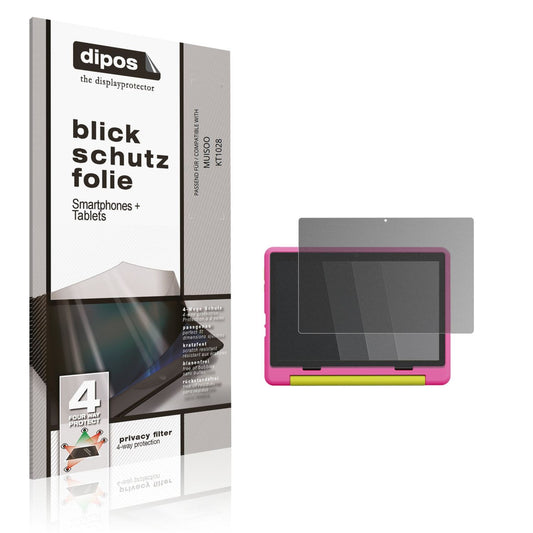 Blickschutzfolie von dipos passend für MUISOO KT1028, präziser Zuschnitt und blasenfrei montiert