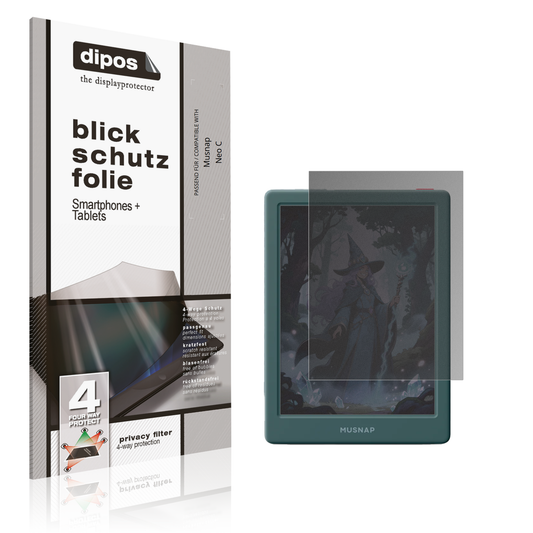 Blickschutzfolie von dipos passend für Musnap Neo C, präziser Zuschnitt und blasenfrei montiert