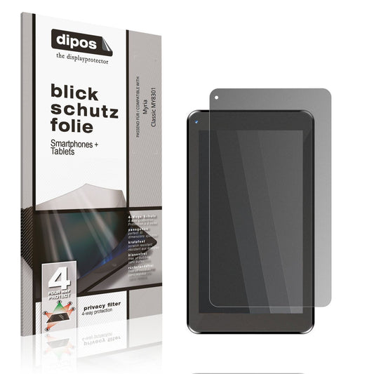 Blickschutzfolie von dipos passend für Myria Classic MY8301, präziser Zuschnitt und blasenfrei montiert