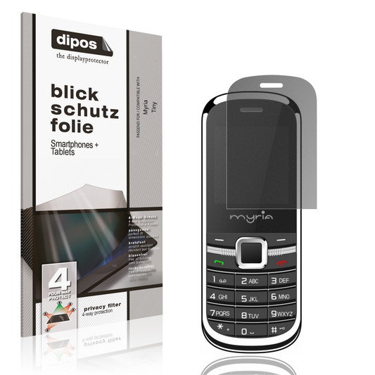 Blickschutzfolie von dipos passend für Myria Tiny, präziser Zuschnitt und blasenfrei montiert