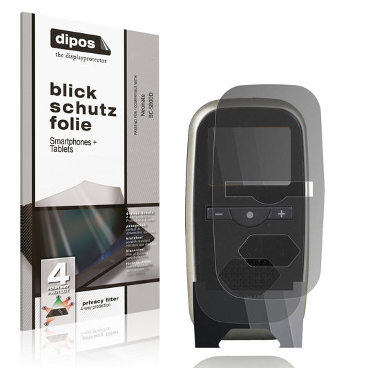 Blickschutzfolie von dipos passend für Neonate BC-5800D, präziser Zuschnitt und blasenfrei montiert