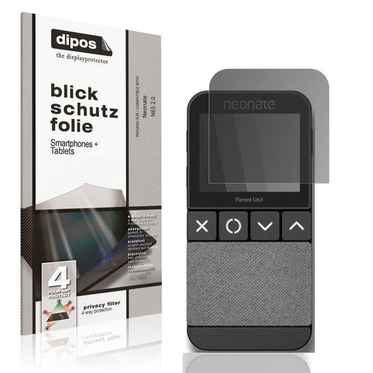 Blickschutzfolie von dipos passend für Neonate N65 2.0, präziser Zuschnitt und blasenfrei montiert